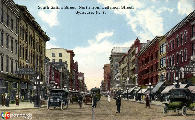 South Salina Street, North from Jefferson Street