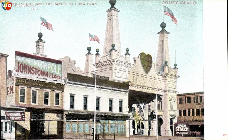 Surf Avenue and entrance to Luna Park