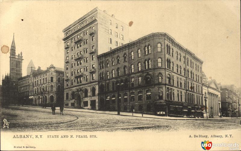 Pictures of Albany, New York, United States: State and North Pearl Streets