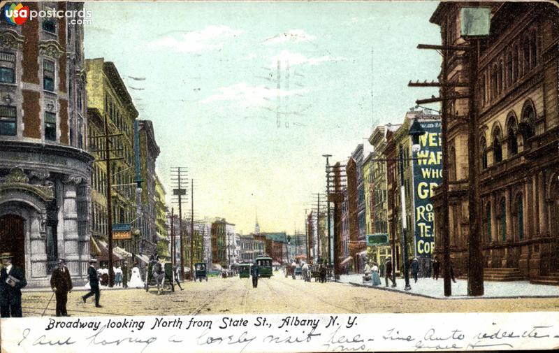 Pictures of Albany, New York, United States: Broadway, looking North from State Street