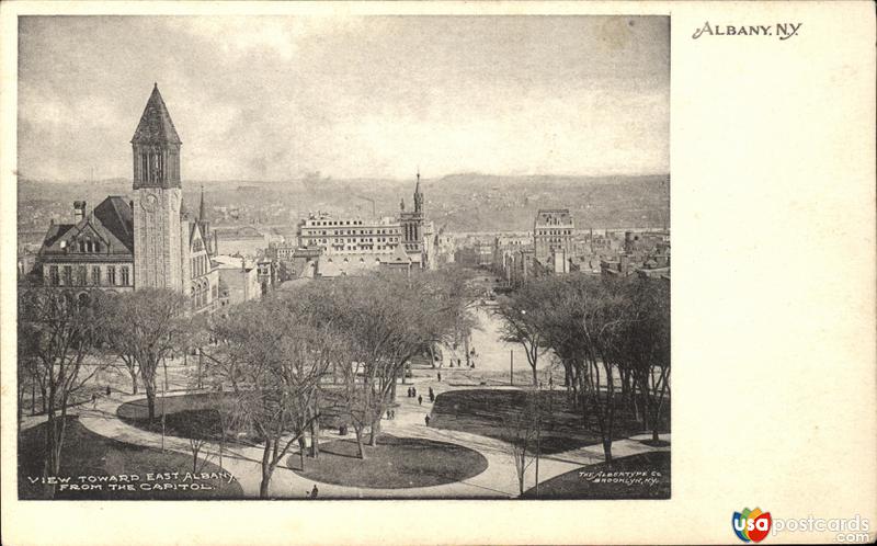 Pictures of Albany, New York, United States: View toward East Albany from the Capitol