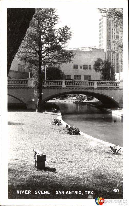 San Antonio River Scene