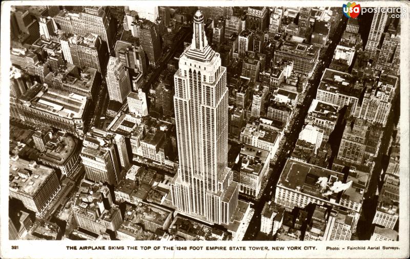 Aerial view of the Empire State Building