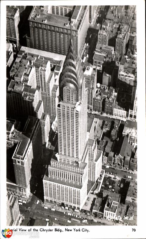 Aerial view of the Chrysler Building