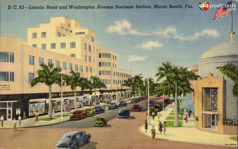 Lincoln Road and Washington Avenue Business Section