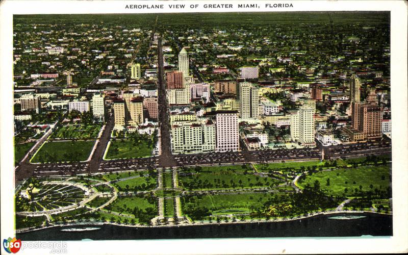 Aerial view of Greater Miami