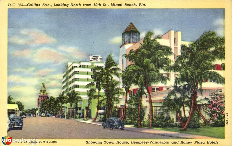 Collins Avenue, looking North from 19th Street