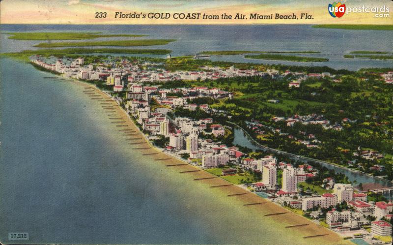 Florida´s Gold Coast from the air