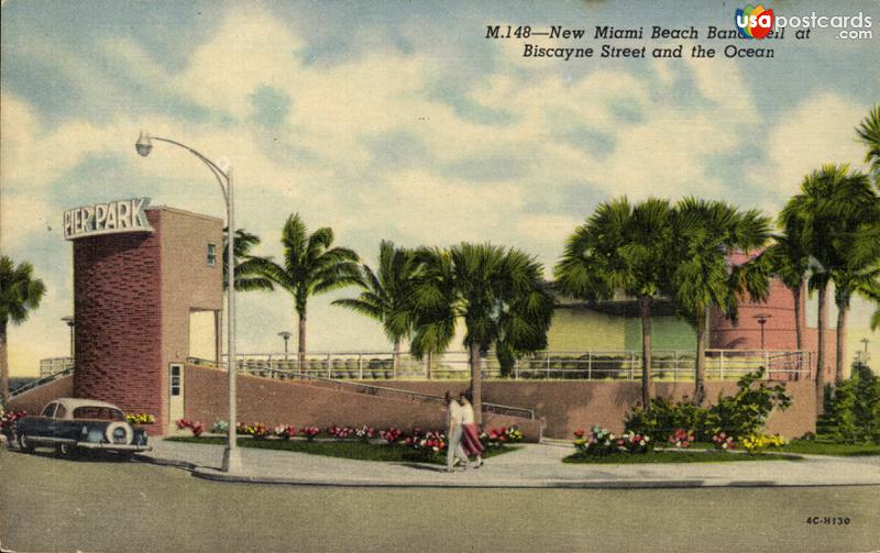 New miami Beach Bandshell at Biscayne Street and Ocean Avenue