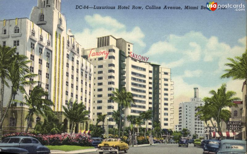 Luxurious Hotel Row, Collins Avenue