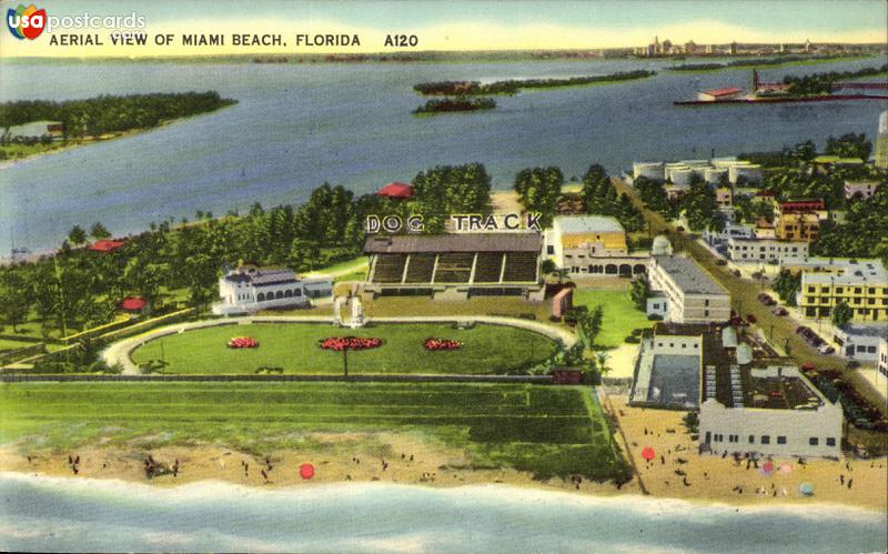 Aerial view of Miami Beach