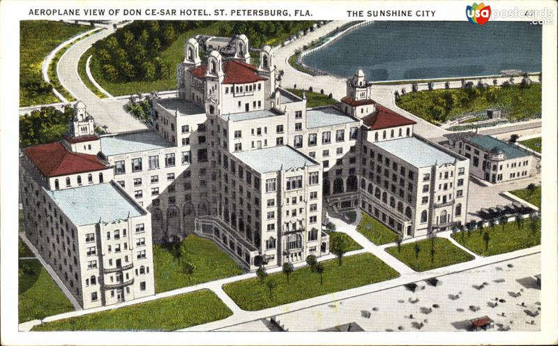 Aerial view of Don Cesar Hotel