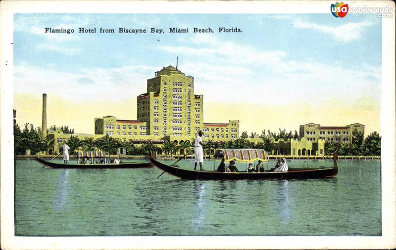 Flamingo Hotel from Biscayne Bay