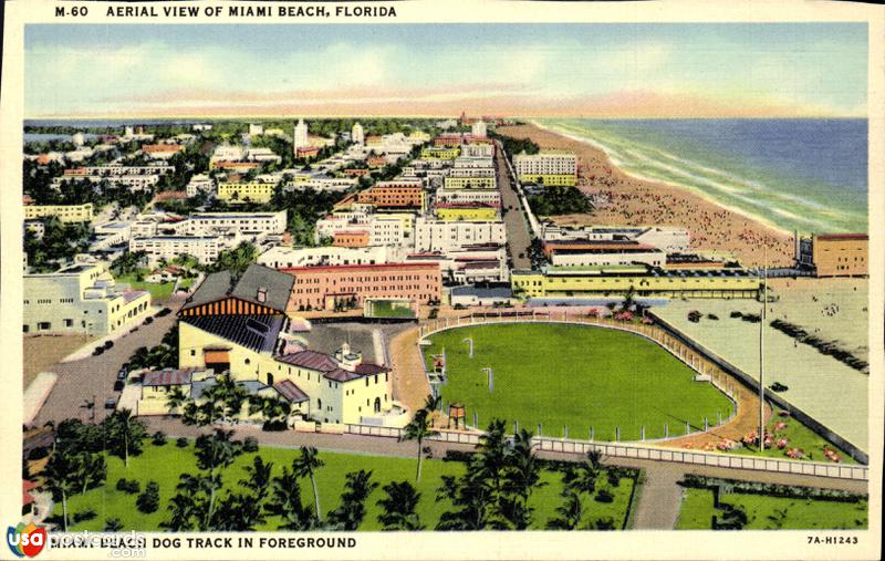 Aerial view of Miami Beach