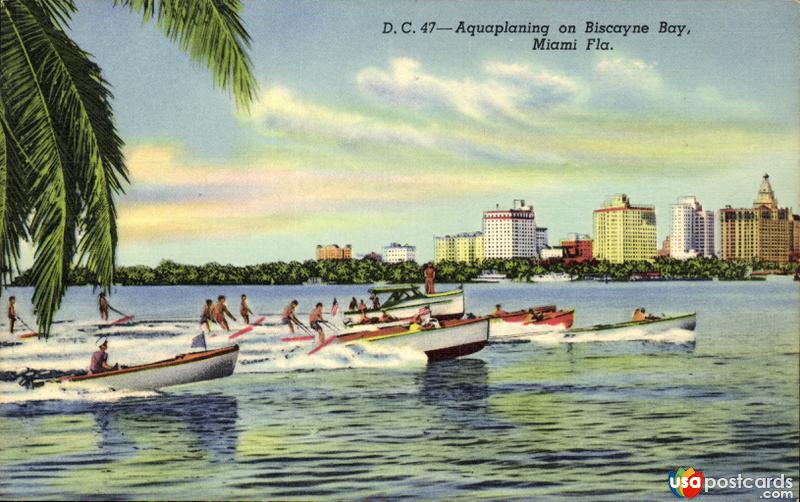 Aquaplaning on Biscayne Bay