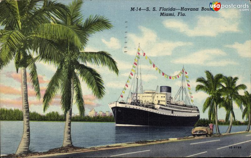 S.S. Florida en route to Havana, Cuba