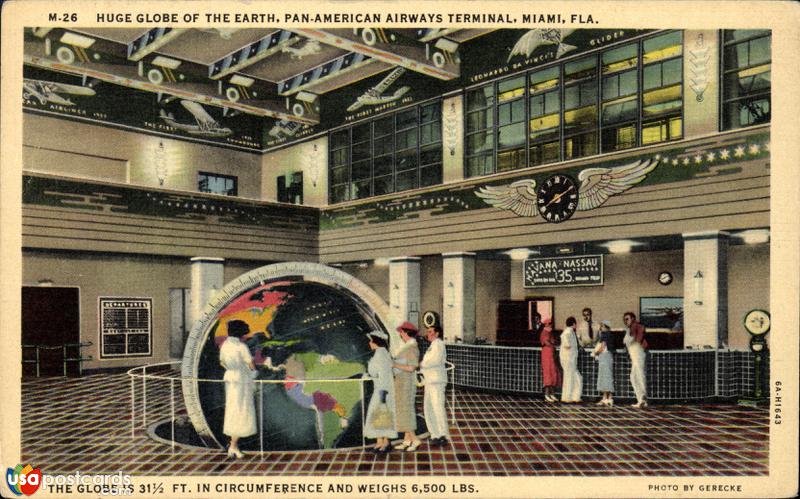 Globe of the Earth, in the Pan American Airways Terminal