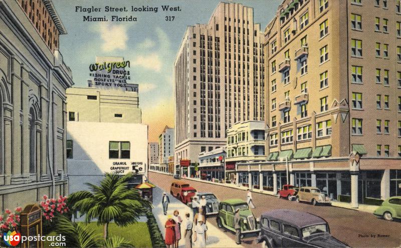 Flagler Street looking West