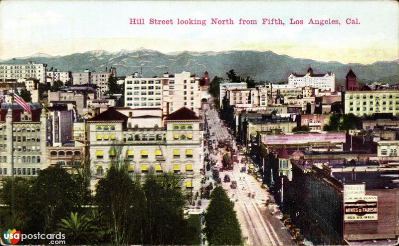 Hill Street looking North from Fifth