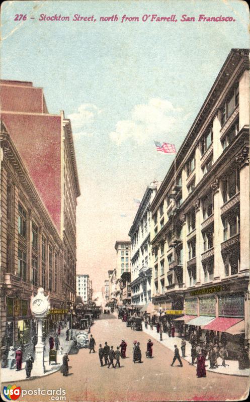 Stockton Street, North from O´Farrell