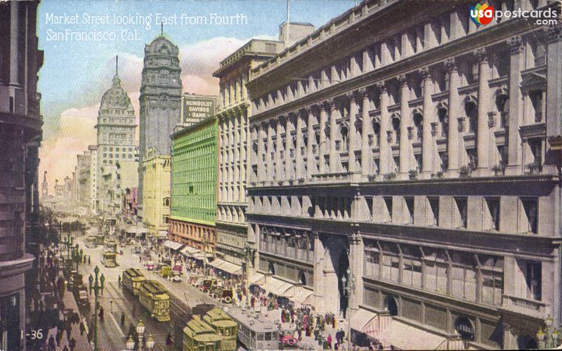 Market Street looking East from Fourth