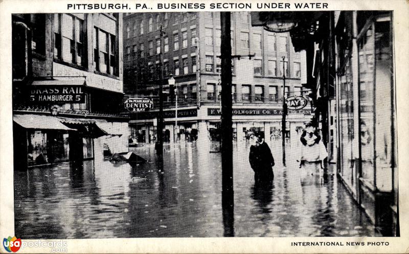 Business section under water