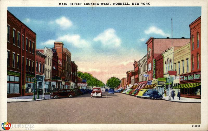 Pictures of Hornell, New York, United States: Main Street looking West