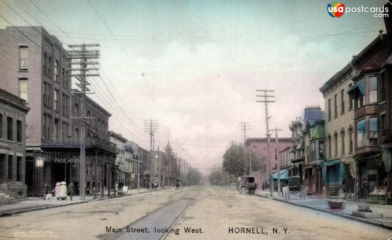 Pictures of Hornell, New York, United States: Main Street, looking West