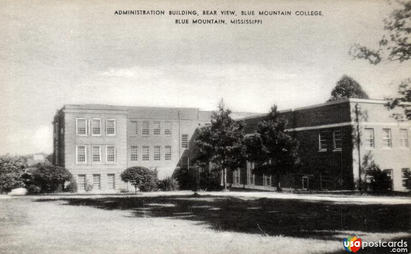 Administration Building, rear view, Blue Mountain College