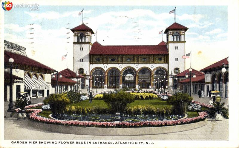 Garden Pier showing flower beds in entrance