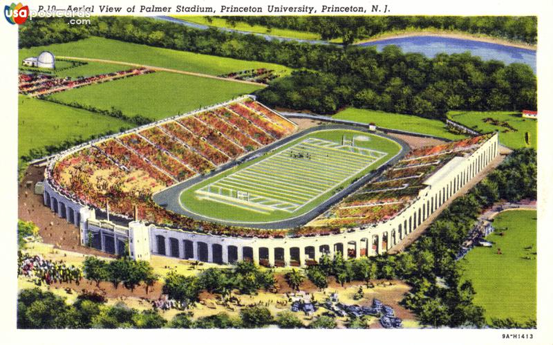 Pictures of Princeton, New Jersey, United States: Aerial view of Palmer Stadium, Princeton University