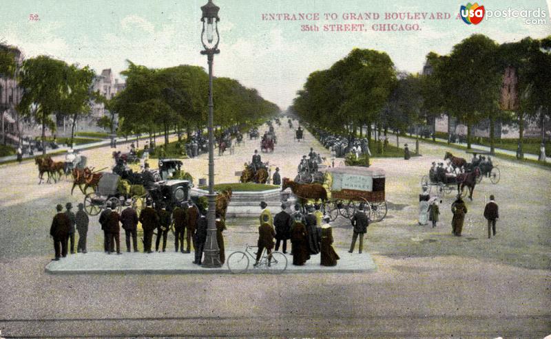 Entrance to Grand Boulevard at 35th Street