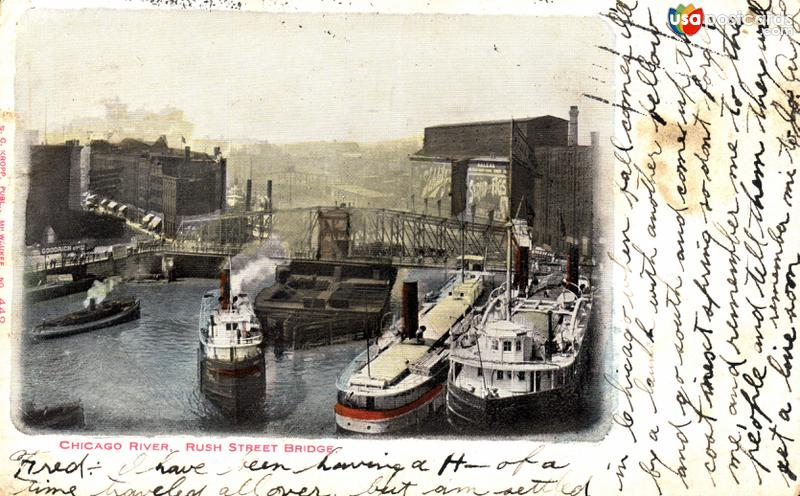 Chicago River, Rush Street Bridge