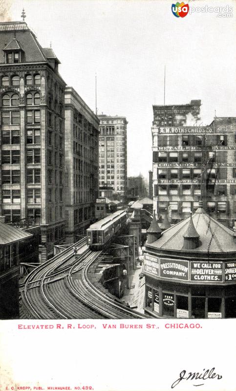 Elevated Railroad Loop, Van Buren Street