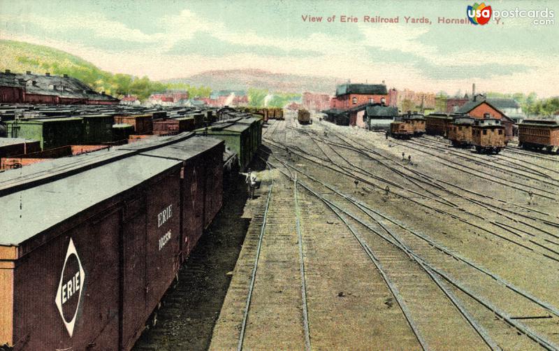 Pictures of Hornell, New York, United States: View of Erie Railroad Yards