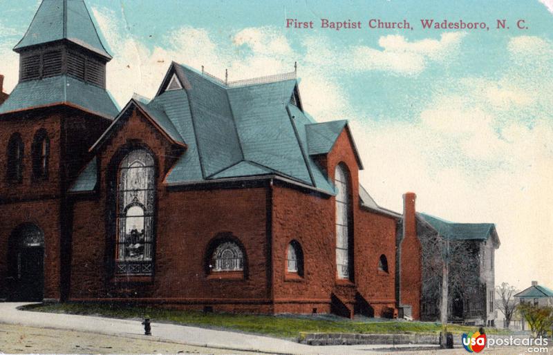 Pictures of Wadesboro, North Carolina, United States: First Baptist Church