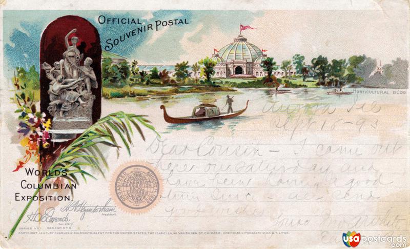 Official Souvenir Postal. World´s Columbian Exposition