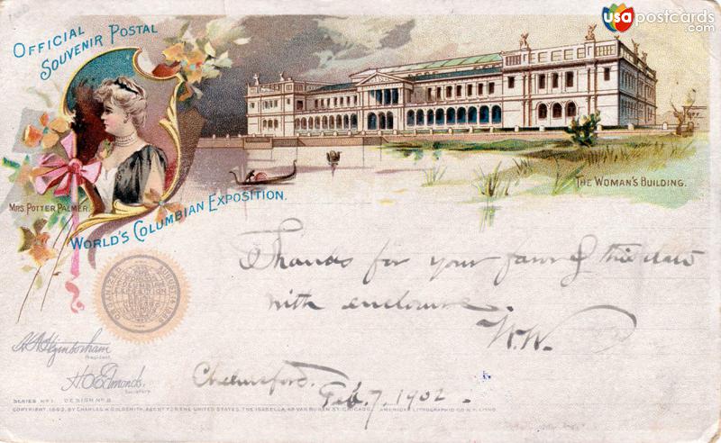 Official Souvenir Postal. World´s Columbian Exposition