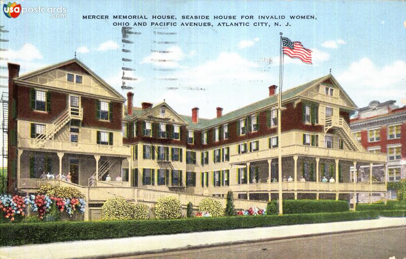 Pictures of Atlantic City, New Jersey, United States: Mercer Memorial House, Seaside House for Invalid Women