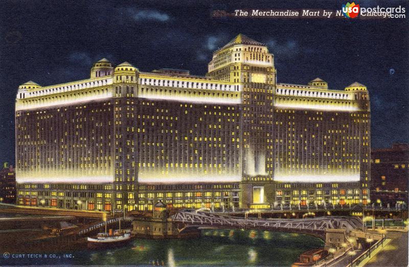 The Merchandise Mart by night