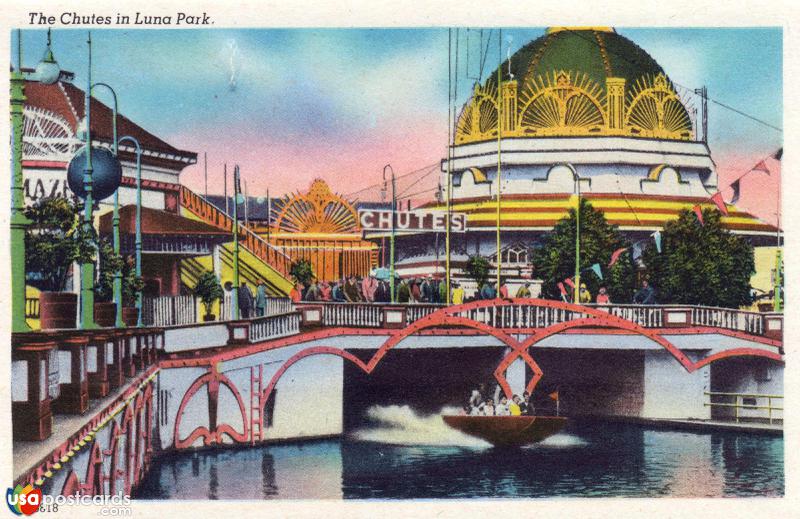 Pictures of Coney Island, New York, United States: The Chutes in Luna Park