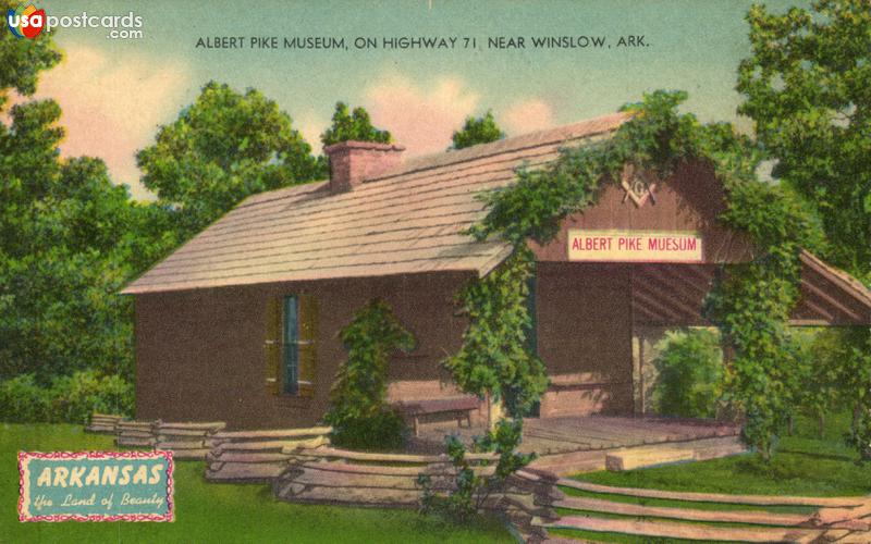 Pictures of Winslow, Arkansas: Albert Pike Museum on Highway 71 near Winslow