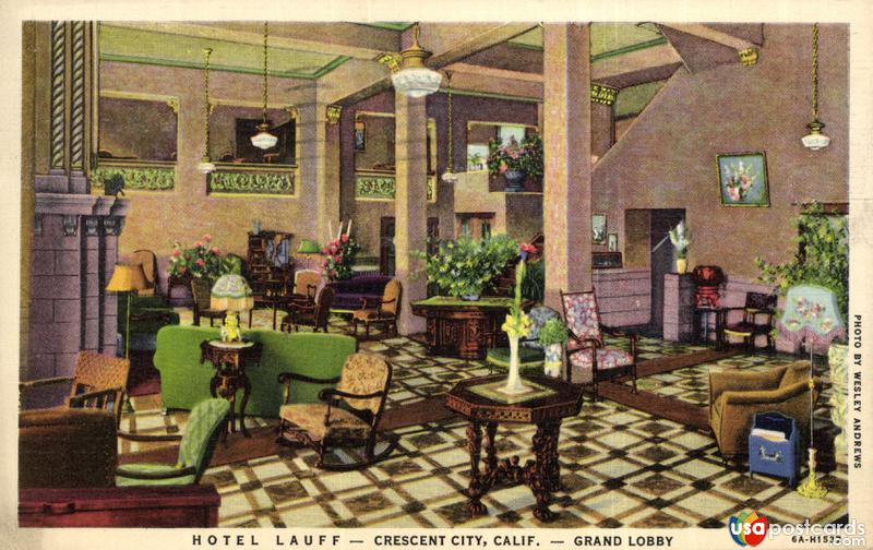 Pictures of Crescent City, California: Hotel Lauff - Grand Lobby