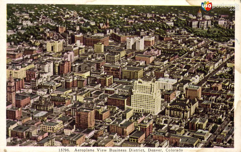 Pictures of Denver, Colorado: Aeroplane View Business District