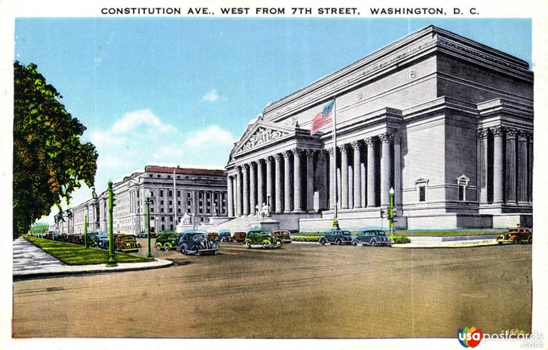 Pictures of Washington, District Of Columbia: Constitution Ave., West from 7th Street