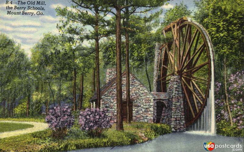 Pictures of Mount Berry, Georgia: The Old Mill, the Berry Schools