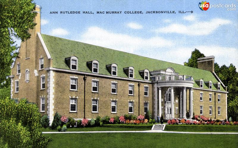 Pictures of Jacksonville, Illinois: Ann Rutledge Hall. Mac Murray College