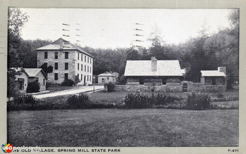 Pictures of Spring Mill State Park, Indiana: The Old Village, Spring Mill State Park