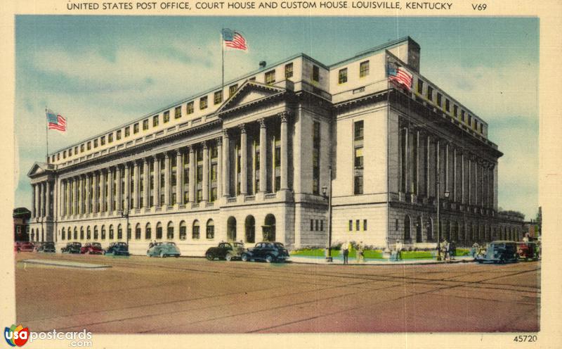 Pictures of Louisville, Kentucky: United States Post Office, Court House and Custom House