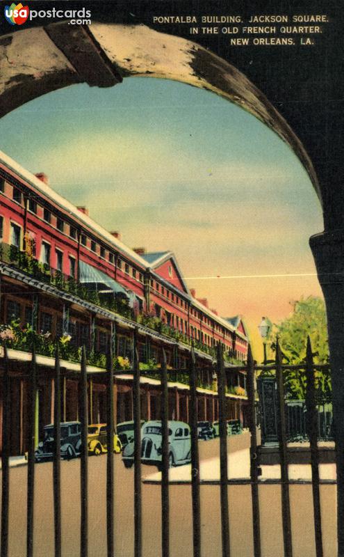 Pictures of New Orleans, Louisiana: Pontalba Building, Jackson Square, in the Old French Quarter